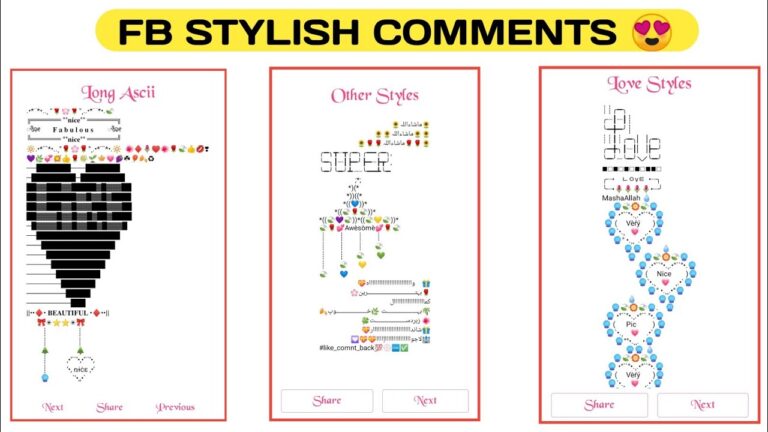 facebook Stylish Comment